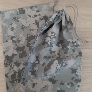 Bármitartó zsákocska szett - szürke terepszínű - táska & tok - bevásárlás & shopper táska - shopper, textiltáska, szatyor - Meska.hu