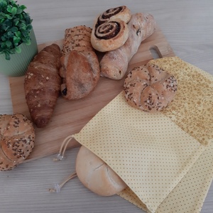 Bármitartó zsákocska szett - virágos, sárga színvilágban, Táska & Tok, Bevásárlás & Shopper táska, Shopper, textiltáska, szatyor, Varrás, MESKA