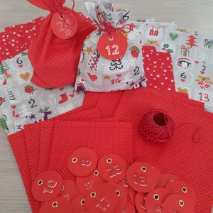 Adventi naptár - ünnepi, vidám színekben - Meska.hu