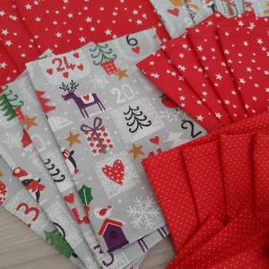 Adventi naptár - ünnepi, vidám színekben - karácsony - adventi díszek - adventi naptár - Meska.hu