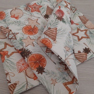 Ünnepi asztalközép, terítő - karácsonyi illatok, arany szállal szőve, Otthon & Életmód, Konyhafelszerelés, tálalás, Tálalás, Terítő, Varrás, MESKA