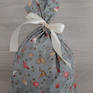 Húsvéti zsákocska ajándékozáshoz - pasztellkék, nyuszkós - otthon & életmód - papír, írószer - ajándékozás kellékei - ajándékzsák, csomagolás - Meska.hu