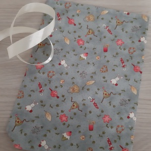 Húsvéti zsákocska ajándékozáshoz - pasztellkék, nyuszkós - otthon & életmód - papír, írószer - ajándékozás kellékei - ajándékzsák, csomagolás - Meska.hu