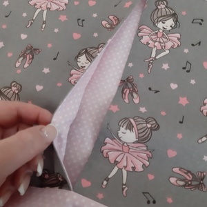 Ovis vagy bölcsis zsák és tornazsák szett csajoknak - balerina, halványrózsaszín pöttyökkel - játék & sport - ovis felszerelés - ovis szett - Meska.hu