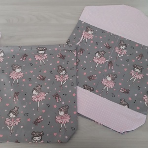 Ovis vagy bölcsis zsák és tornazsák szett csajoknak - balerina, halványrózsaszín pöttyökkel - játék & sport - ovis felszerelés - ovis szett - Meska.hu