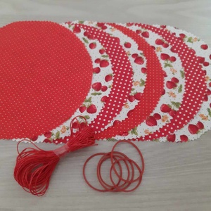 Befőttes tető szett - 8 db-os, eperkés és piros alapon pöttyös variációk (eper) - otthon & életmód - konyhafelszerelés, tálalás - konyhai textil - edényfogó & edényfedő - Meska.hu