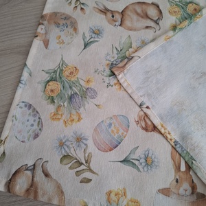 Húsvéti asztalközép nyuszkós, pasztelles színvilágban - otthon & életmód - konyhafelszerelés, tálalás - tálalás - tálalás - Meska.hu