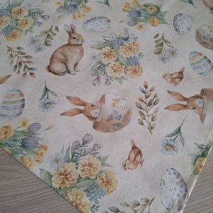 Húsvéti asztalközép nyuszkós, pasztelles színvilágban - otthon & életmód - konyhafelszerelés, tálalás - tálalás - tálalás - Meska.hu