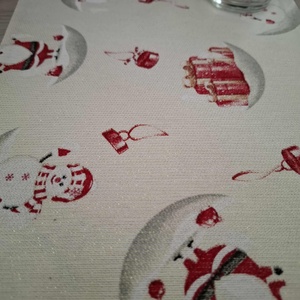 Mikulás zsák - csillogós, hóember és mikulás bácsi mintával - karácsony - mikulás - mikulás zsák - Meska.hu