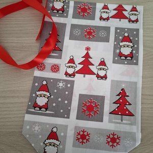 Mikulás zsák - mikulás téli tájban - karácsony - mikulás - mikulás zsák - Meska.hu