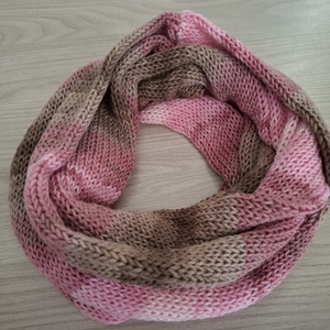 Kötött csősál batikolt fonalból - őszirózsa , Ruha & Divat, Sál, Sapka, Kendő, Sál, Kötés, MESKA