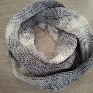 Kötött csősál batikolt fonalból - ezüsthold , Ruha & Divat, Sál, Sapka, Kendő, Sál, Kötés, MESKA