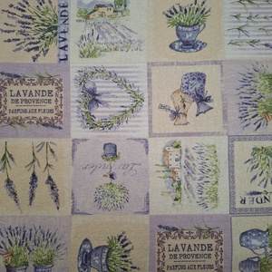 Ajándék szett hölgyeknek - kötény és szatyor, levendulás mintával - otthon & életmód - konyhafelszerelés, tálalás - konyhai textil - kötény - Meska.hu