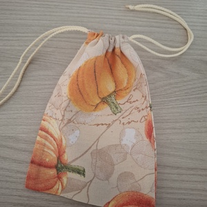 Őszi szatyor és zsákocska szett - tököcskék - táska & tok - bevásárlás & shopper táska - shopper, textiltáska, szatyor - Meska.hu