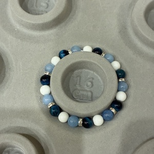 Tigrisszem-kalcedon-achát ásvány karkötő - ékszer - karkötő - ásványkarkötő - Meska.hu