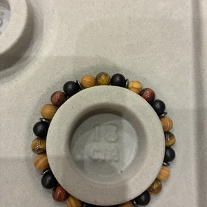 Férfi tigrisszem-achát ásvány karkötő - ékszer - karkötő - ásványkarkötő - Meska.hu