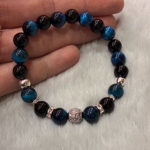 Tigrisszem-achát ásvány karkötő - Meska.hu