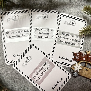 Adventi kupon - barna karácsonyi - karácsony - adventi díszek - adventi naptár - Meska.hu