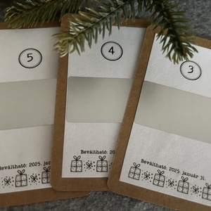 Adventi kupon - barna téli - karácsony - adventi díszek - adventi naptár - Meska.hu