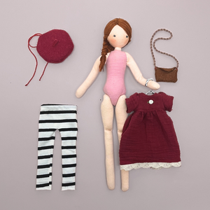 Bogi Baba - Francia szett - játék & sport - baba & babaház - öltöztethető baba - Meska.hu Bogi Baba - Francia szett - játék & sport - baba & babaház - öltöztethető baba - Meska.hu