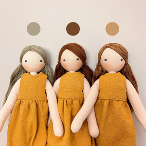 Bogi Baba sárga alapszettben - játék & sport - baba & babaház - öltöztethető baba - Meska.hu