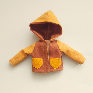 Boti Baba - Kapucnis kabát - játék & sport - baba & babaház - öltöztethető baba - Meska.hu