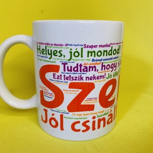 50 pozitív megerősítő mondat bögre - otthon & életmód - konyhafelszerelés, tálalás - tálalás - bögre & csésze - Meska.hu