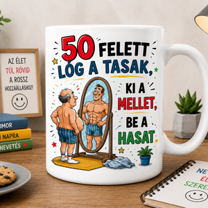 50 felett lóg a tasak bögre, Otthon & Életmód, Konyhafelszerelés, tálalás, Tálalás, Bögre & Csésze, Mindenmás, MESKA