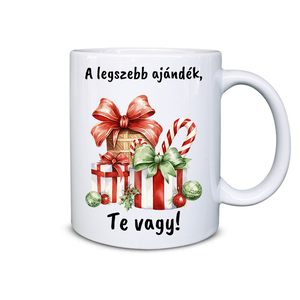 A legszebb ajándék Te vagy bögre, Otthon & Életmód, Konyhafelszerelés, tálalás, Tálalás, Bögre & Csésze, Fotó, grafika, rajz, illusztráció, Kerámia, MESKA