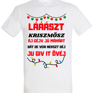Lááászt kriszmösz póló, Karácsony, Karácsonyi ruházat, Karácsonyi póló & pulcsi, Mindenmás, MESKA