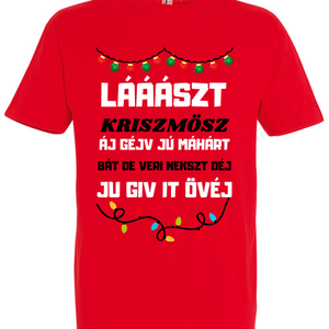 Lááászt kriszmösz póló - karácsony - karácsonyi ruházat - karácsonyi póló & pulcsi - Meska.hu