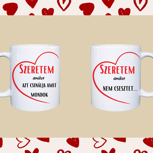 Szeretem amikor (2 db os szett), Otthon & Életmód, Konyhafelszerelés, tálalás, Tálalás, Bögre & Csésze, , MESKA
