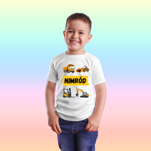 Munkagépes és neves gyerek póló, Ruha & Divat, Gyerekruha, Póló, , MESKA