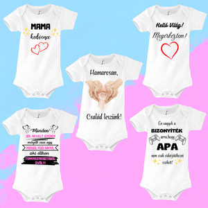 Baba boy bármilyen szöveggel és képpel, Baba - mama, Babaruházat, Baba body, Mindenmás, MESKA