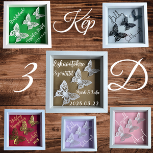 3D kép bármilyen szöveggel és színnel, Otthon & Életmód, Dekoráció, Kép & Falikép, 3d képek, , MESKA