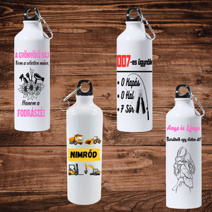 Palack bármilyen szöveggel és képpel, Otthon & Életmód, Konyhafelszerelés, tálalás, Italos kellékek, Kulacsok, , MESKA