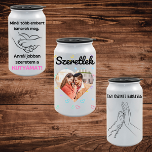 Dobozos üdítős pohár többféle szöveggel és képpel - otthon & életmód - konyhafelszerelés, tálalás - tálalás - bögre & csésze - Meska.hu