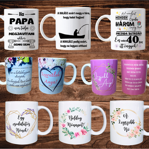 Bögre bármilyen mintával és képpel , Otthon & Életmód, Konyhafelszerelés, tálalás, Tálalás, Bögre & Csésze, , MESKA