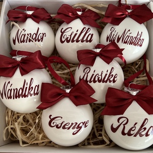 Feliratos karácsonyfagömb - karácsony - karácsonyi lakásdekoráció - karácsonyfadíszek - Meska.hu