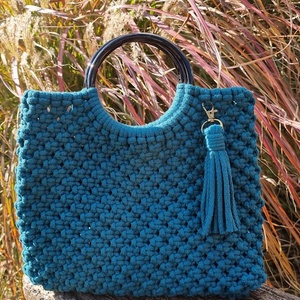 Makramé elegancia táska, Táska & Tok, Kézitáska & válltáska, Kézitáska, Csomózás, MESKA