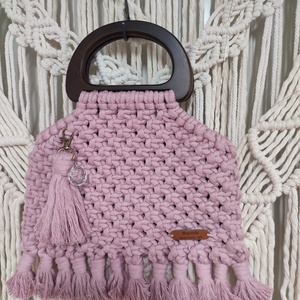 Téli báj- makramé kistáska - Meska.hu