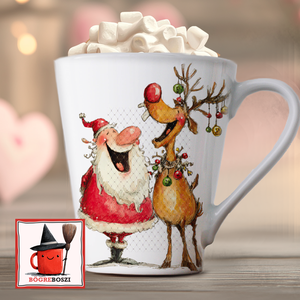 Karácsonyi Latte Bögre  /  Happy Télapó - Meska.hu