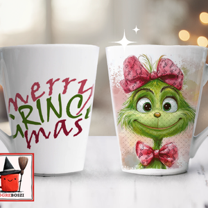 Grincses Latte Bögre  /  Happy Grincs Time - otthon & életmód - konyhafelszerelés, tálalás - tálalás - bögre & csésze - Meska.hu
