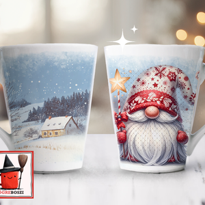 Karácsonyi Manó Latte Bögre  /  Twiggle - otthon & életmód - konyhafelszerelés, tálalás - tálalás - bögre & csésze - Meska.hu