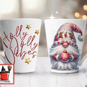 Karácsonyi Manó Latte Bögre  /Fizzle - otthon & életmód - konyhafelszerelés, tálalás - tálalás - bögre & csésze - Meska.hu