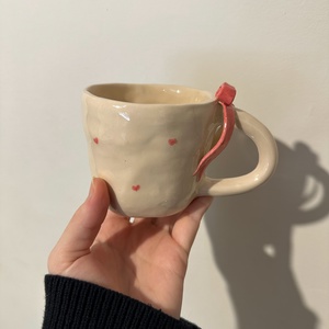 Masnis szíves bögre, Otthon & Életmód, Konyhafelszerelés, tálalás, Tálalás, Bögre & Csésze, Agyagozás, MESKA