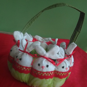 Nyuszikosár, Játék & Sport, Plüssállat & Játékfigura, Nyuszi, Varrás, MESKA