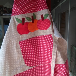 Almás kötény - otthon & életmód - konyhafelszerelés, tálalás - konyhai textil - kötény - Meska.hu