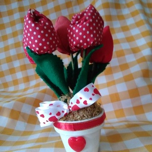 Tulipán cserépben -  - Meska.hu