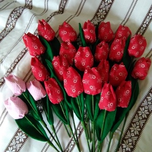 Tulipán - otthon & életmód - virágdekoráció - virágok - virágcsokor - Meska.hu